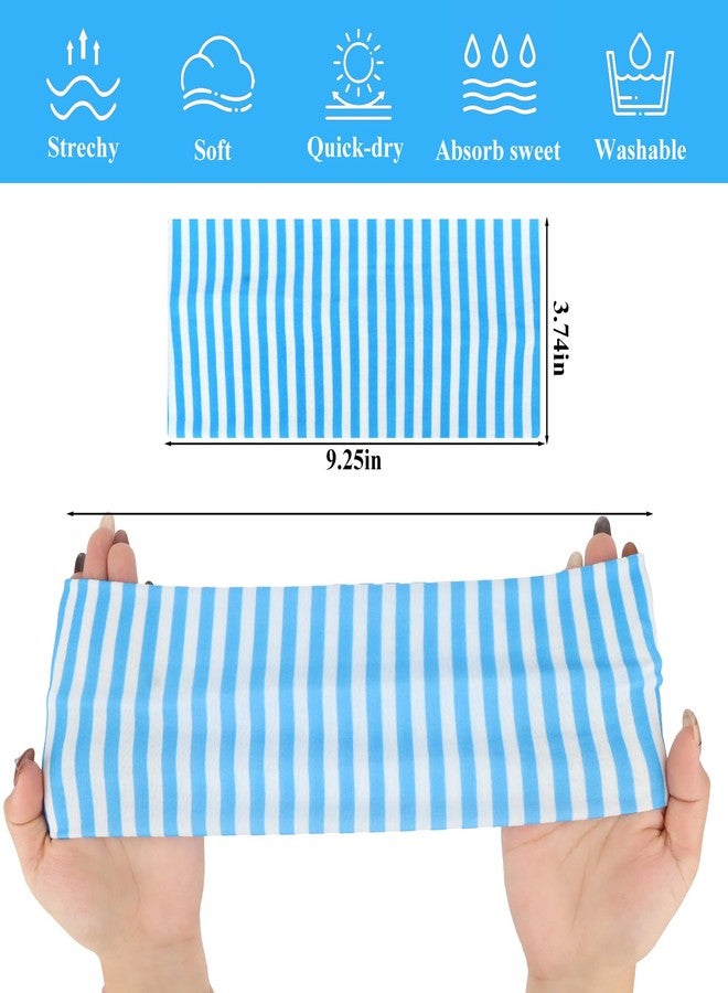 KIUEZIR 6PCS Wide Headband for Women Non Slip Fashion Striped Headband Elastic Stretchy Fashion Workout Yoga Hair Bands for Women's Hair Accessories - Image 2